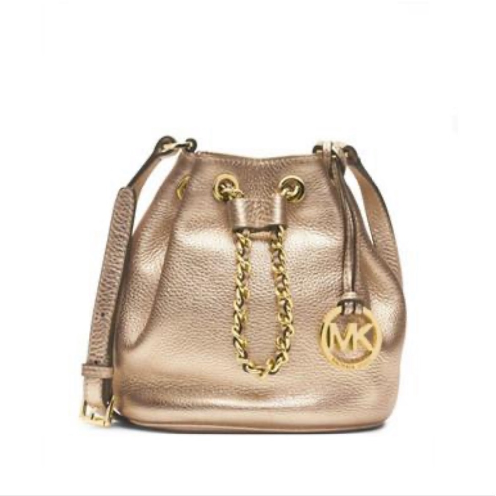 Michael Kors Small Frankie Metallic Leather Purse